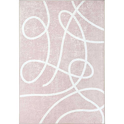 JARDINDECO Cosmo 761 - 120x160 cm Tapis intérieur - Poils courts, beige - Antidérapant et lavable