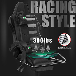 Rattantree Chaise de gaming - Noir pas cher