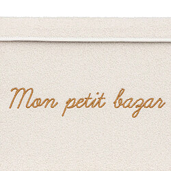 Acheter Atmosphera Coffre rangement en bouclette - Blanc