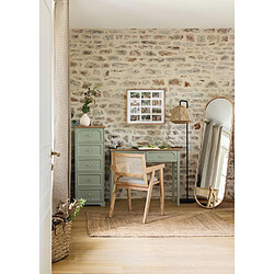 Atmosphera Chiffonnier 5 tiroirs en bois MOHEA - Vert céladon