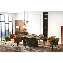 Moloo CANDICE-Chaise en tissu Luxury Terracotta (x2)