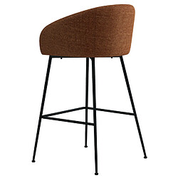 Avis Moloo CHLOE-Fauteuil de bar en tissu Luxury Terracotta (x2)