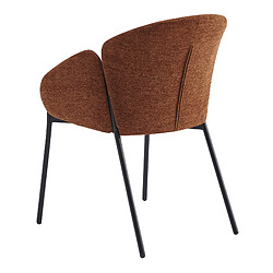 Avis Moloo CANDICE-Chaise en tissu Luxury Terracotta (x2)