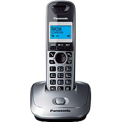 Panasonic téléphone fixe sans fil - Gris/orange