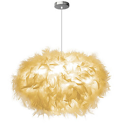 Stoex Lampe à Suspension Nordique Plumes Blanches