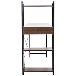 Decoshop26 Bureau rétro avec caisson - Noir