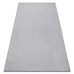 RUGSX Velvet Micro Gris - 100x400 cm Moquette - Couleur unie grise - Tapis sur mesure - Dimensions 100 x 400 cm