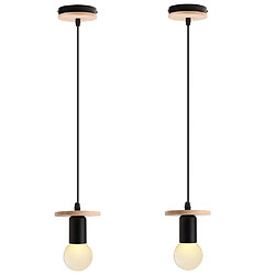 stoex 2PCS Lampe Bois