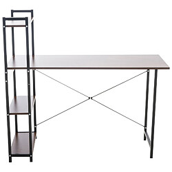 Decoshop26 Bureau rétro avec caisson - Noir