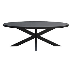 Moloo Table à manger ovale - Manguier noir