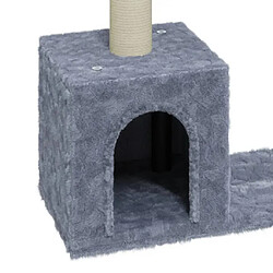 Helloshop26 Arbre à chat 60 cm - Gris clair