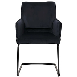 Mendler Chaise cantilever HWC-N60 - Anthracite/Bleu pas cher