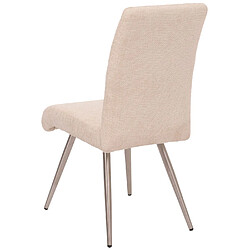 MENDLER HWC-G55 Chaises 6 pcs - Crème pas cher