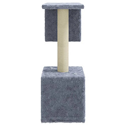 Helloshop26 Arbre à chat 60 cm - Gris clair