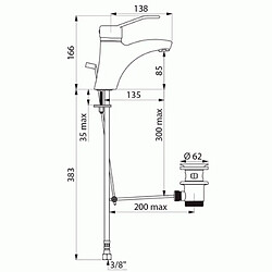 Delabie Mitigeur lavabo 2521
