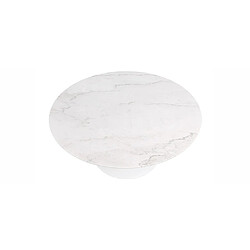 ICONIK INTERIOR Table à manger ronde - 110 cm - Marbre - Tulip Marbre