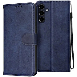 Avizar Étui Samsung Galaxy A16 - Bleu Housse dragonne - Clapet support - Porte-cartes - Revêtement cuir vegan