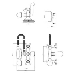 ROUSSEAU Robinet mélangeur mécanique douche Beverley