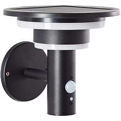 Cstore Applique extérieure - BRILLIANT - GARVINA - LED et solaire - Détecteur de mouvement - Acier inoxydable et plastique - 4 W - Noir