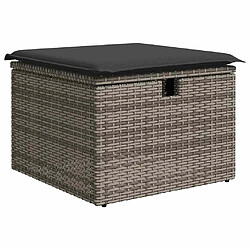 Acheter VIDAXL Salon de jardin avec coussins gris - 5 pièces