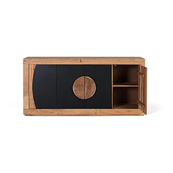 Avis Giner y colomer Buffet 4 portes en bois d'acacia - Noir