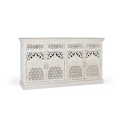 Giner y colomer Buffet vaisselier en manguier - Blanc