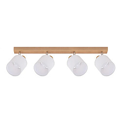 NETTLIFE 4 Spots Plafond Moderne Bois