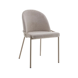 Acheter Lisa Design Imelda - lot de 4 chaises - en tissu - beige