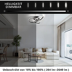 Acheter NETTLIFE Plafonnier LED Dimmable 33 W - Noir