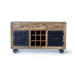 Giner y colomer buffet industriel manguier et métal - Naturel