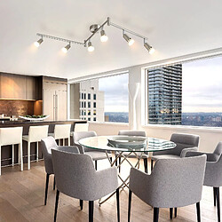 NETTLIFE 6 Spots Plafond GU10 Chromé pas cher