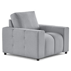 Lisa design Fauteuil Crocus - Gris clair