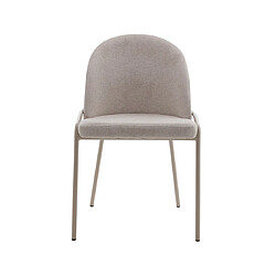 Lisa Design Imelda - lot de 4 chaises - en tissu - beige pas cher