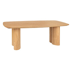 Pegane Table à manger rectangulaire - Miel