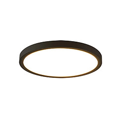 NETTLIFE Plafonnier LED Rond - 15W Noir Plafonnier LED - Rond - Noir - IP44 - 15W - 3000K - 17 cm