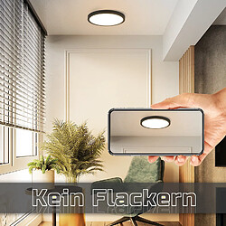 Acheter NETTLIFE Plafonnier LED Rond - 15W Noir