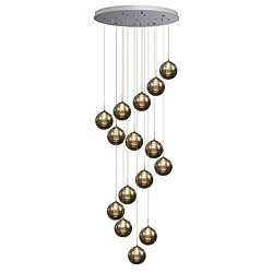 Nettlife Suspension Verre Fumé - Diam.41cm