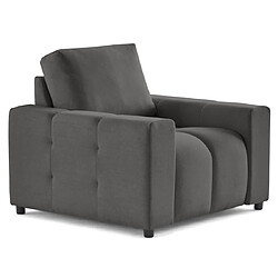 Lisa design Fauteuil Crocus - Gris foncé