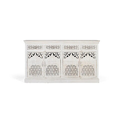 Giner y colomer Buffet vaisselier en manguier - Blanc