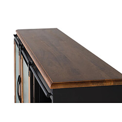 Acheter Giner y colomer Buffet industriel bois métal - Noir