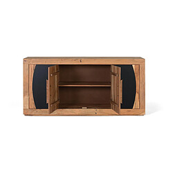 Acheter Giner y colomer Buffet 4 portes en bois d'acacia - Noir