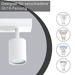 Nettlife Spot Plafond 6x GU10 Orientable - Blanc
