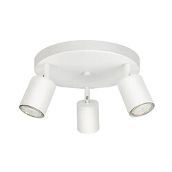 NETTLIFE 3 Spots de Plafond - Blanc rond GU10