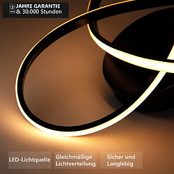 NETTLIFE Plafonnier LED Dimmable 33 W - Noir pas cher