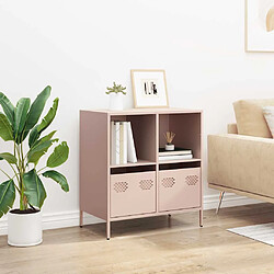 Avis vidaXL Buffet haut 73,5 cm - Rose