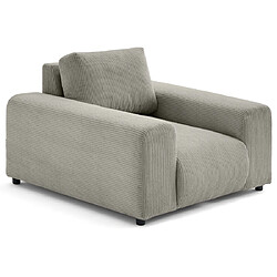 Lisa design Fauteuil Garance - Gris clair