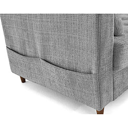 Lisa Design Anna - canapé d'angle droit 5 places convertible en velours texturé pas cher
