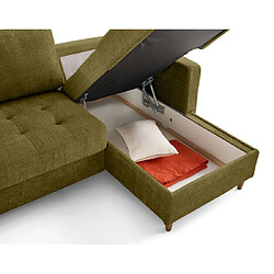Avis Lisa Design Anna - canapé panoramique d'angle gauche 7 places convertible avec coffre en velours