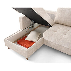 Avis Lisa Design Anna - canapé panoramique d'angle droit 7 places convertible avec coffre en velours