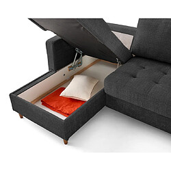 Avis Lisa Design Anna - canapé panoramique d'angle droit 7 places convertible avec coffre en velours